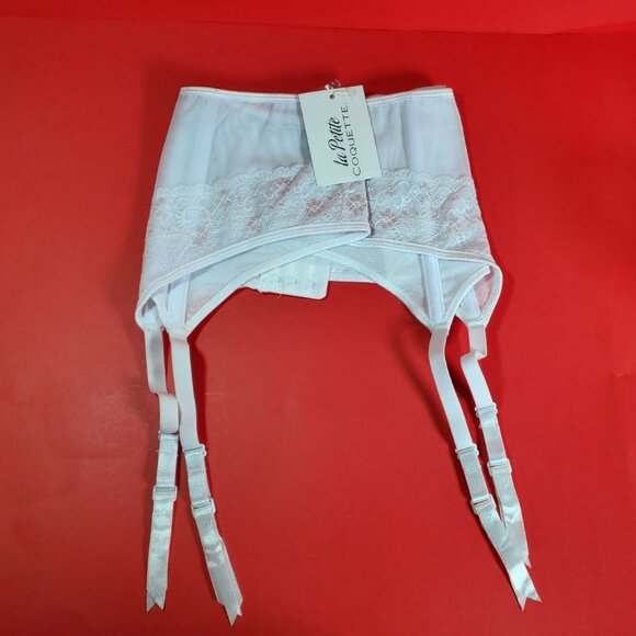 Coquette Sturdy White Garter Belt – New With Tags (8 Available) - Picture 3 of 12